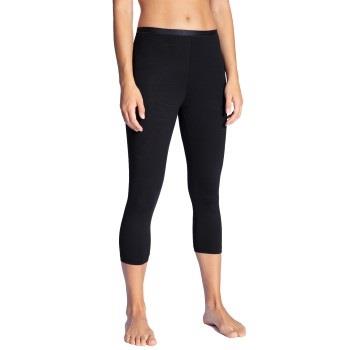 Calida Natural Comfort Capri Leggings Schwarz Baumwolle Small Damen