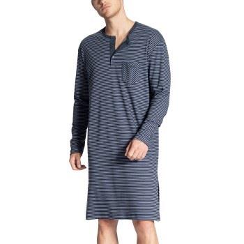 Calida Relax Streamline Nightshirt Blau Baumwolle Small Herren