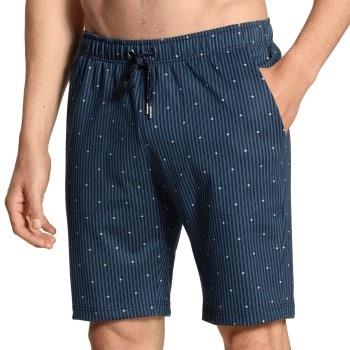 Calida Remix Basic Shorts Blau Muster Baumwolle Small Herren