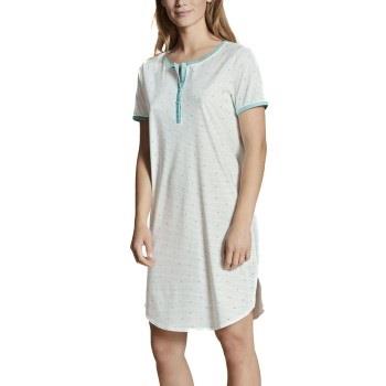 Calida Sweet Dreams Sleepshirt CL1 Weiß Muster Baumwolle X-Small Damen