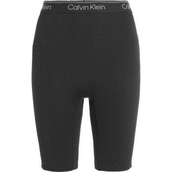 Calvin Klein Sport Ribbed Knit Shorts Schwarz Polyester Small Damen