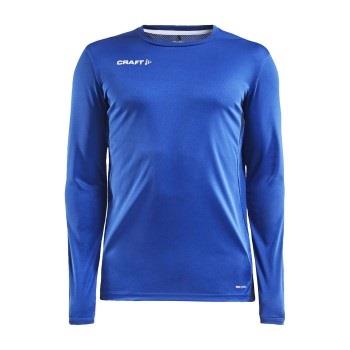 Craft Pro Control Impact LS Tee M Kornblumenblau Polyester Small Herre...