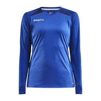 Craft Pro Control Impact LS Tee W Kornblumenblau Polyester Small Damen