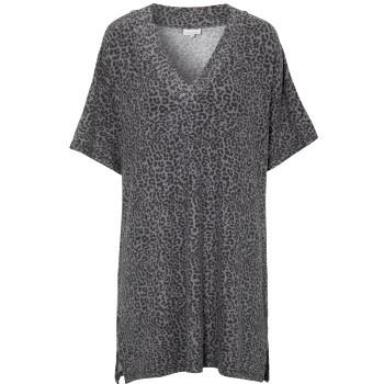 Damella Knitted Lounge Tunic Leopard Small Damen