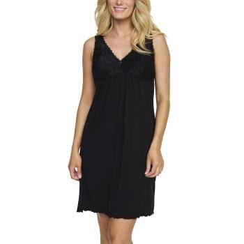 Damella Louise Nightdress Without Sleeves Schwarz Viskose Small Damen