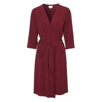 Damella Viscose Plain Wave Robe CL2 Weinrot Bambus Small Damen