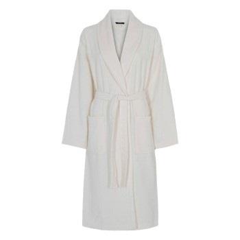 Decoy Long Terry Robe Elfenbein Ökologische Baumwolle Small Damen