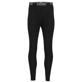 Dovre Wool Long Johns Schwarz Merinowolle Small Herren