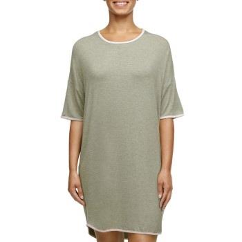 Femilet Mabel Short Sleeve Nightdress Olive Viskose Medium Damen