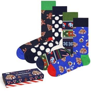 Happy socks 4P Gingerbread Cookies Gift Box Mixed Baumwolle Gr 41/46