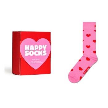 Happy Socks Heart Sock Gift Box Rosa Baumwolle Gr 41/46