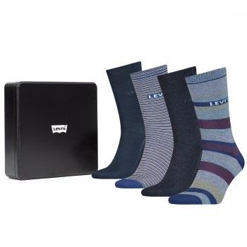 Levis 4P Logo Regular Giftbox Socks Blau Gr 43/46