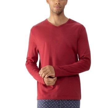 Mey Solid Night Long-Sleeved T-Shirt Rot Baumwolle Small Herren