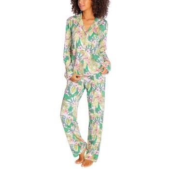 PJ Salvage Playful Prints Pyjama Grün geblümt Medium Damen