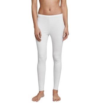 Schiesser Luxury Leggings Weiß Baumwolle 38 Damen