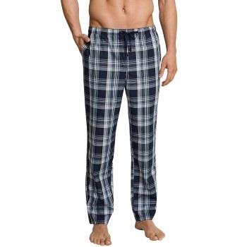 Schiesser Mix and Relax Woven Lounge Pants Blau Muster gewebte Baumwol...