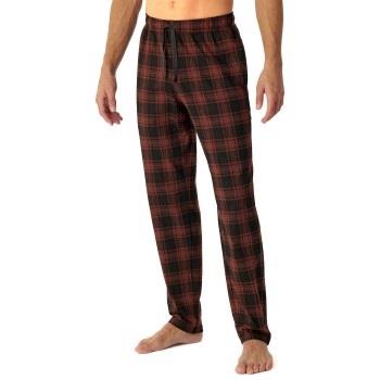 Schiesser Mix Plus Relax Long Pants Rot Muster Baumwolle 50 Herren