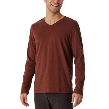 Schiesser Mix Plus Relax Long Sleeve Sweatshirt Weinrot Baumwolle 50 H...