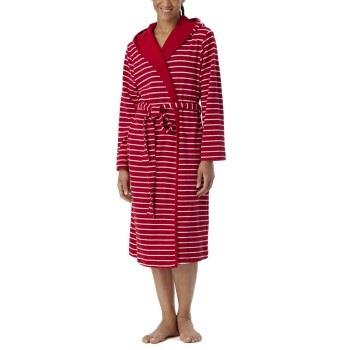 Schiesser Women Terry Bathrobe Rot/Weiß Small Damen