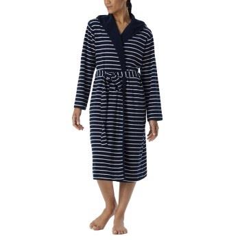 Schiesser Women Terry Bathrobe Marine Small Damen