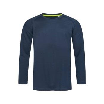 Stedman Active 140 Long Sleeve Marine Polyester Small Herren