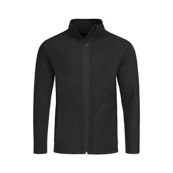 Stedman Active Fleece Jacket For Men Schwarz Polyester Small Herren