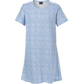 Trofe Croco Big T-Shirt Dress Blau Muster Baumwolle Small Damen