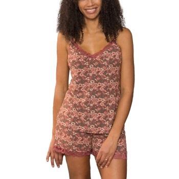 Trofe Flora Boxer Pyjama Mixed Viskose Small Damen