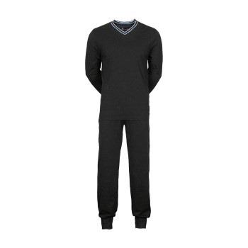 JBS V-Neck Jersey Pyjamas Schwarz Baumwolle Small Herren