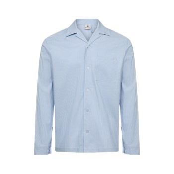 JBS of Denmark Woven PJ Shirt Hellblau Small Herren