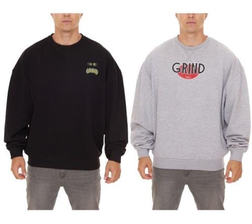 GRIND Inc Sweat Herren Rundhals-Pullover mit Print Sweater Logo GISR00...