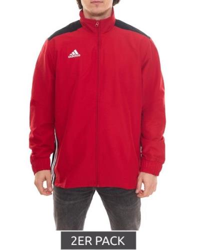 2er Pack adidas REGISTA 18 Herren Trainings-Jacke mit CLIMALITE Techno...