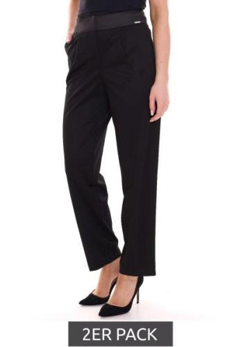 2er Pack bruno banani Damen High Waist Business-Hose mit gerade geschn...