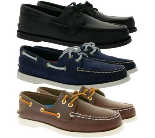 SPERRY Authentic Original 2-Eye Segel-Schuhe aus Echtleder Boots-Schuh...