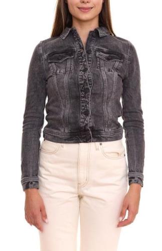 GANG JEANS Damen Denim-Jacke Jeans-Jacke im Washed Look 68113848 Grau/...