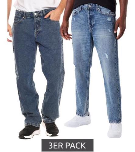 3er Pack ONLY & SONS Avi Cropped oder Edge Loose Fit weite Herren Jean...