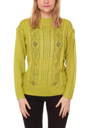 Aniston Strick-Pullover Damen Pulli mit Stehkragen 39285735 Grün