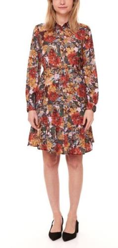 Aniston CASUAL Blusen-Kleid mit floralem Allover-Print Damen Midi-Klei...