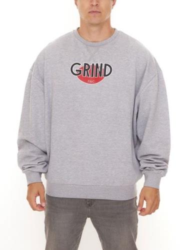 GRIND Inc Logo Sweat Herren Rundhals-Pullover mit großem Logo-Print Sw...