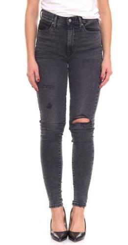 LEVI´S Mile High Damen Jeans Super Skinny Denim-Hose Jeans im Used-Loo...