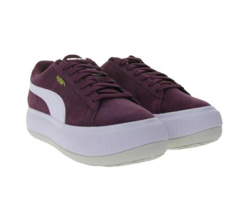 PUMA Suede Mayu Damen Sneaker modische Echtleder-Schuhe mit EVA-Zwisch...