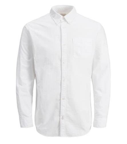 Jack & Jones Oxford Herren Langarm-Hemd nachhaltiges Business-Shirt 12...