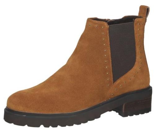 SPM Lano Damen Echtleder Stiefelette mit Nietenbesatz Chelsea Boots SP...