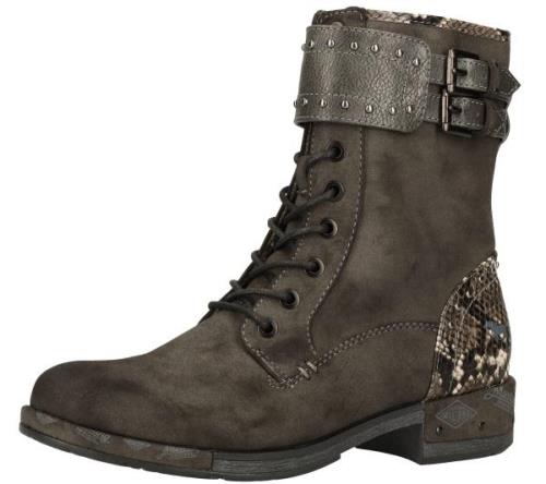 MUSTANG Stiefelette modische Damen Kunst-Leder-Stiefel mit Reißverschl...