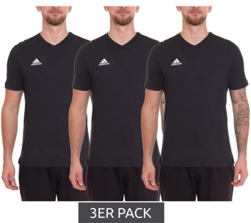 3er Pack adidas Entrada 22 Herren T-Shirt nachhaltiges Baumwoll-Shirt ...