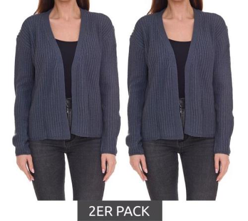 2er Sparpack BOYENS´S Damen Patentstrickjacke verschlussloser Strick-C...