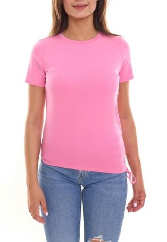 Tamaris Damen Sommer-Shirt T-Shirt mit seitlicher Raffung Kurzarm-Shir...