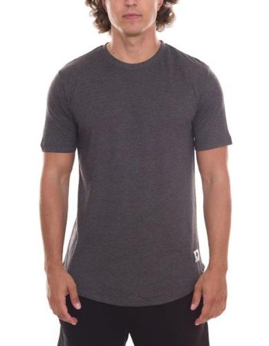 urban ace Herren Rundhals T-Shirt lang geschnittenes Baumwoll-Basic-Sh...