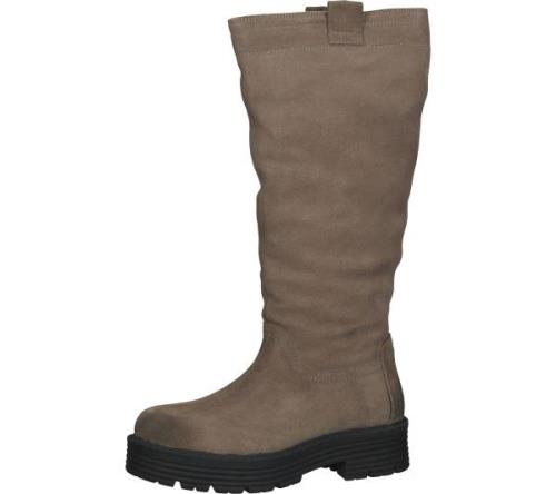 LAZAMANI Damen High-Top Stiefel gefütterte Stiefel mit Absatz Echtlede...