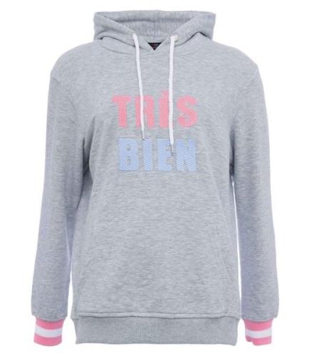 ZWILLINGSHERZ Keira Hoodie Damen Kapuzen-Pullover mit TRÈS BIEN Sticke...